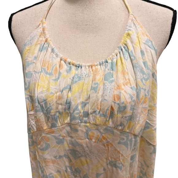 BP. Womens Floral Paisley Ruched Mini Halter Lined Dress Size 3X Y2K revival - Picture 3 of 14